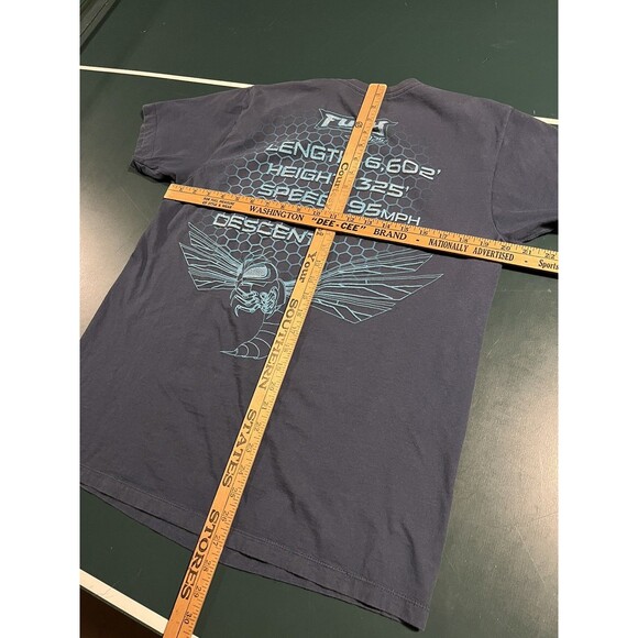Carowinds Fury 325 Roller Coaster Feel The Sting T-Shirt LARGE Charlotte NC Ride - Picture 6 of 6